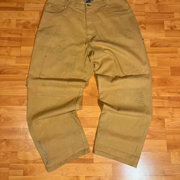 Jnco Men's Tan and Yellow Jeans - Picture 3 of 7